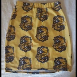 Hufflepuff bodycon skirt